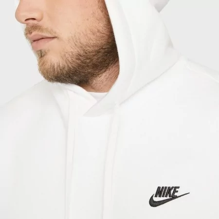 Sweat Capuche Nike Sportswear Club Fleece Blanc