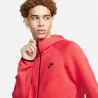 Veste Capuche Nike Sportswear Tech Fleece Windrunner Rouge