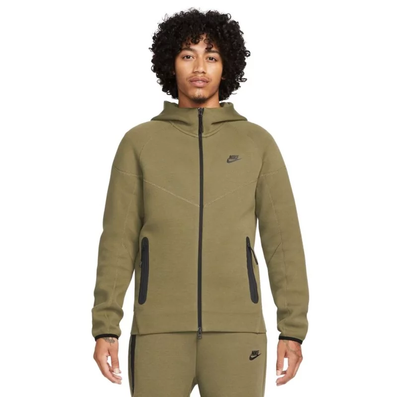 Veste Capuche Nike Sportswear Tech Fleece Windrunner Vert