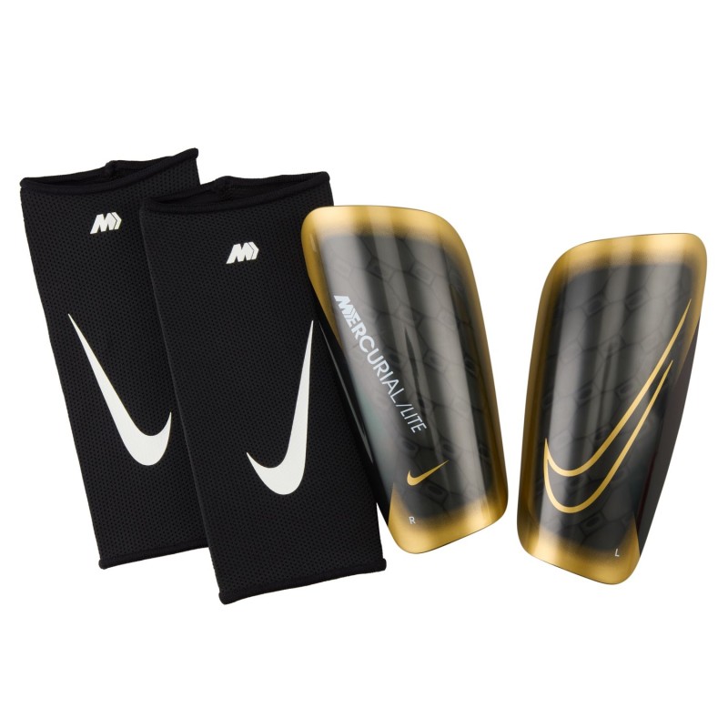 Protege Tibias Nike Mercurial Lite Noir Et Or