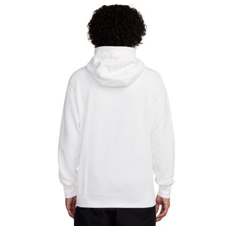 Sweat Capuche Nike Club Fleece Blanc