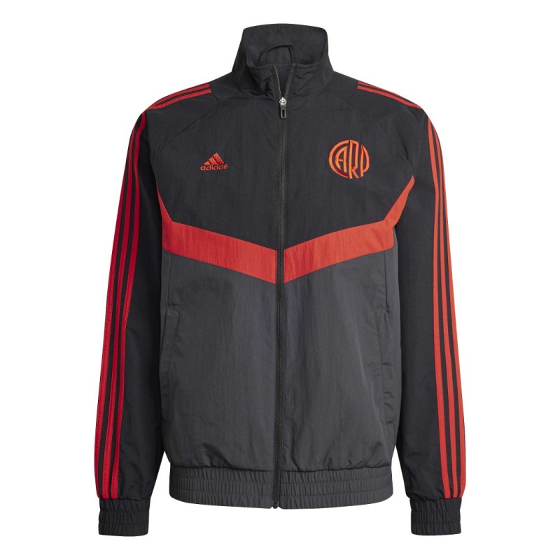 Veste Survetement River Plate Gris/Rouge