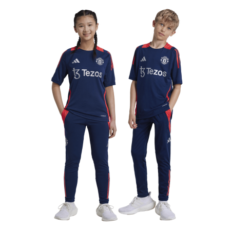 Pantalon Entrainement Manchester United Enfant Bleu