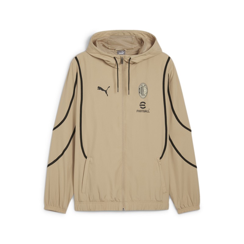 Veste Survetement Ac Milan Beige