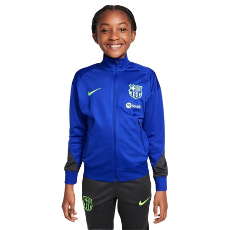 Ensemble Survetement Fc Barcelone Enfant Bleu Noir Espace Foot