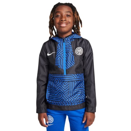 Veste Impermeable Inter Milan Enfant Noir/Bleu