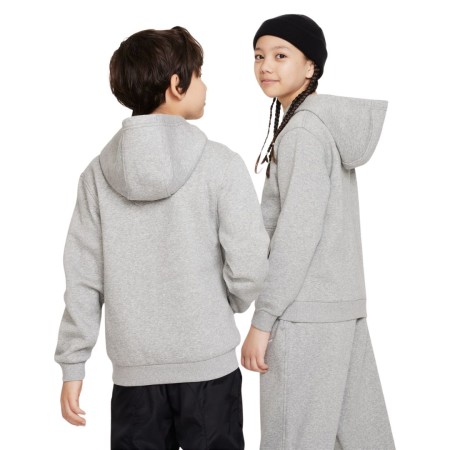 Sweat Capuche Nike Club Fleece Enfant Gris