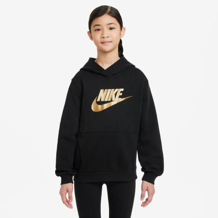 Sweat Nike Club Fleece Enfant NoirOr