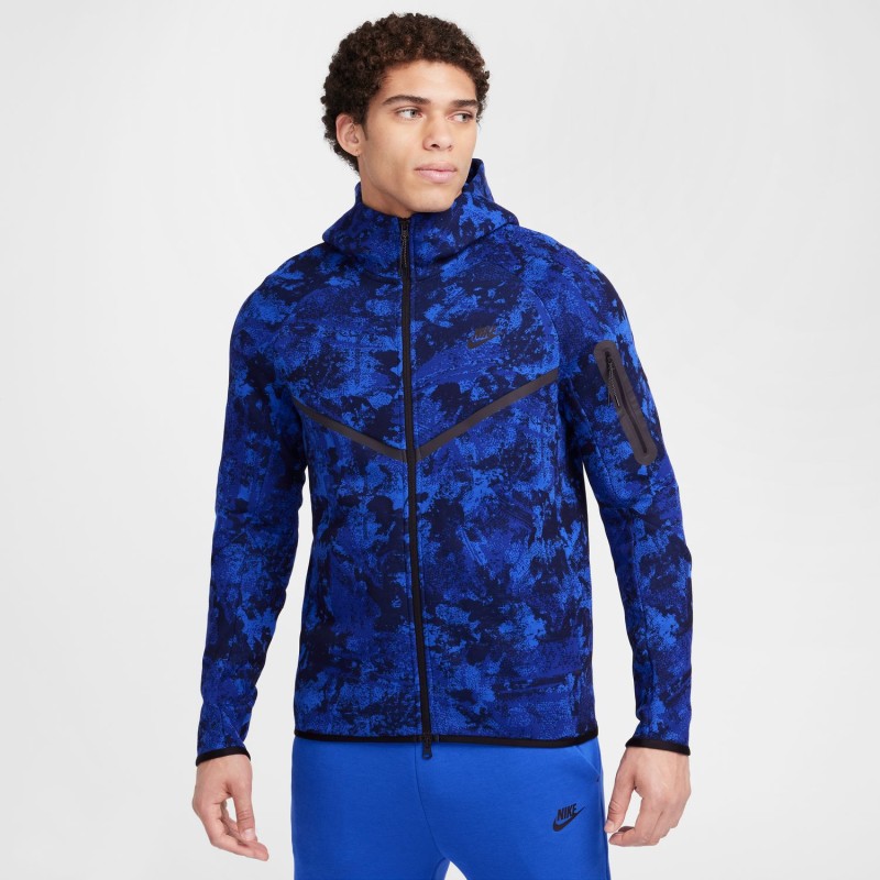 Veste Nike Techfleece Bleu