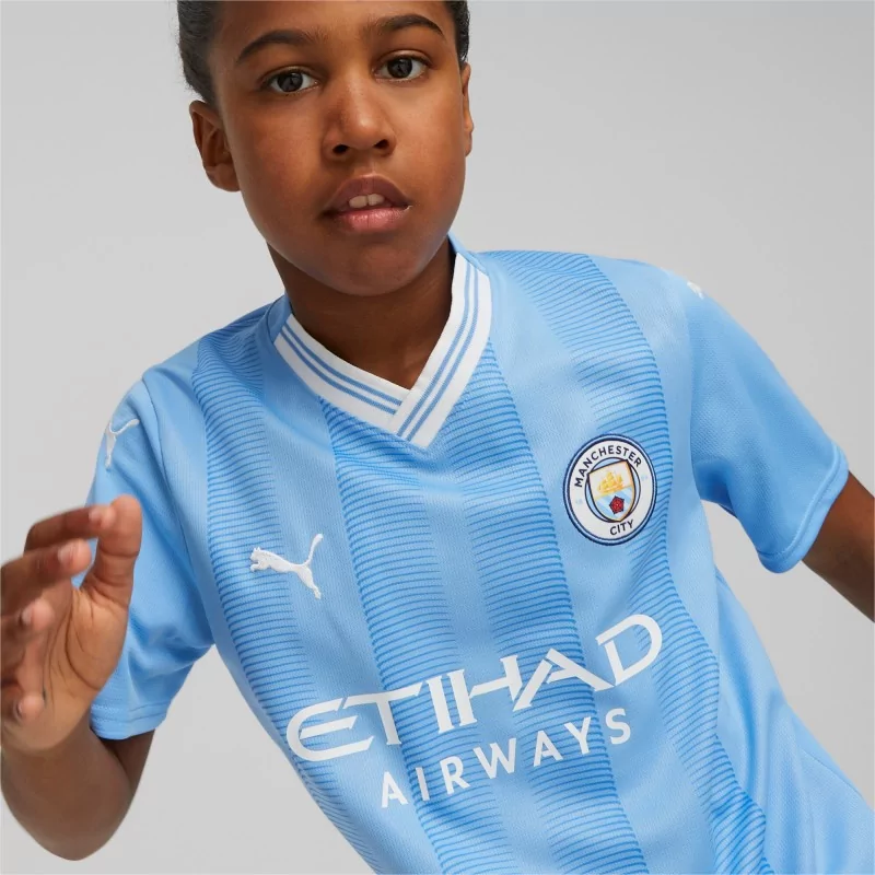 Maillot d'avant-match 23/24 Manchester City Enfant et Adolescent, blue