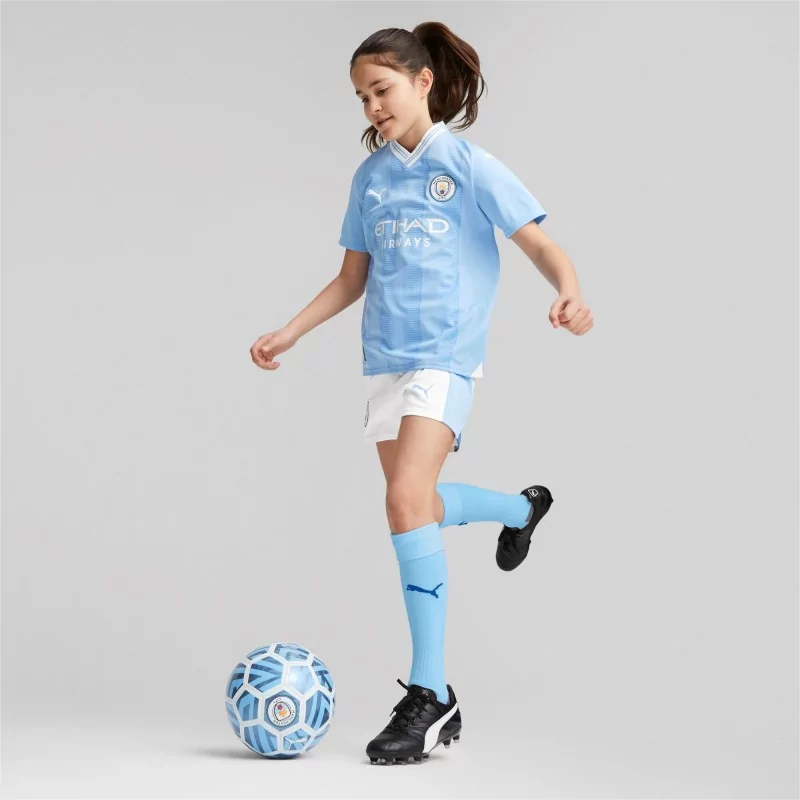 Maillot d'avant-match 23/24 Manchester City Enfant et Adolescent, blue